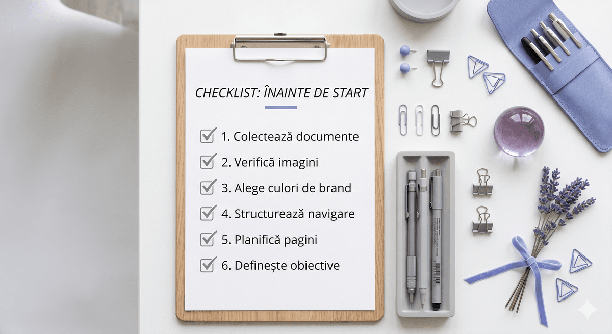 Checklist: Înainte de start